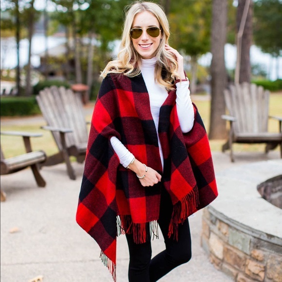 Madewell Buffalo Check Cape - Picture 5 of 6